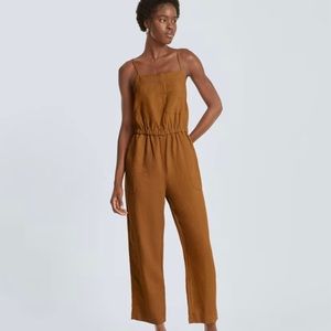 NWT Everlane Linen Shoestring Jumpsuit